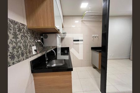 Sala e cozinha integrada de apartamento para alugar com 1 quarto, 34m² em Aguas Claras Norte, Brasília