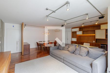 Sala de apartamento para alugar com 3 quartos, 129m² em Moema, São Paulo