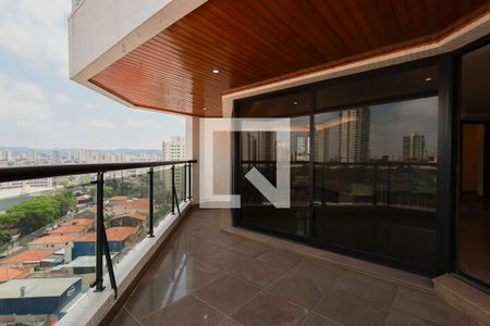 Varanda da sala de apartamento para alugar com 4 quartos, 232m² em Santana, São Paulo