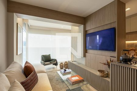 Sala de apartamento à venda com 2 quartos, 65m² em Jardim Caravelas, São Paulo