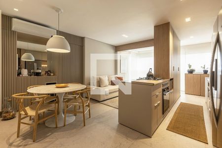 Sala de apartamento à venda com 2 quartos, 65m² em Jardim Caravelas, São Paulo