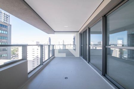 Varanda da Sala/Cozinha de apartamento à venda com 2 quartos, 81m² em Brooklin, São Paulo