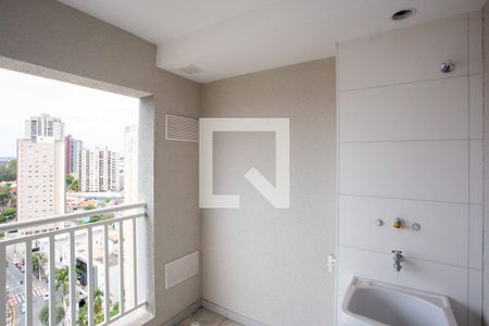 Varanda da Sala/Area de Serviço de apartamento à venda com 2 quartos, 44m² em Centro, Diadema