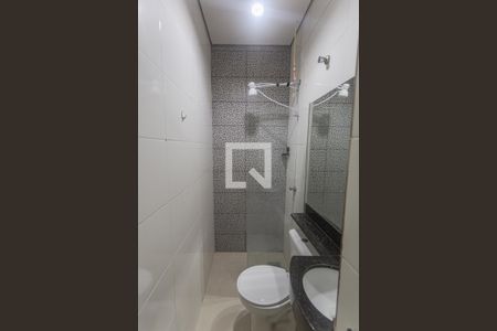 Banheiro Social de kitnet/studio para alugar com 1 quarto, 20m² em Santo Andre, Belo Horizonte