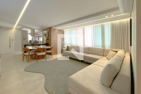 Sala de apartamento à venda com 3 quartos, 107m² em Santo Agostinho, Belo Horizonte