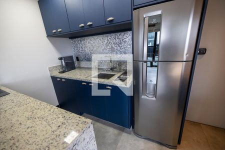 Sala_Cozinha de apartamento para alugar com 1 quarto, 50m² em Bethaville I, Barueri