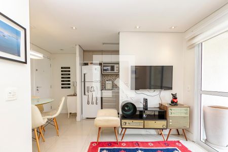 Sala de apartamento à venda com 1 quarto, 40m² em Santo Amaro, São Paulo