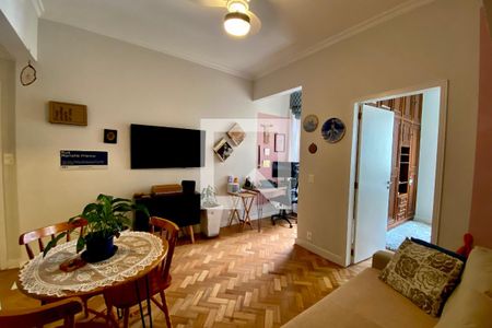 Sala  de apartamento à venda com 1 quarto, 50m² em Copacabana, Rio de Janeiro