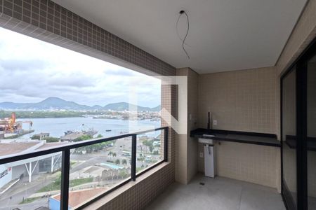 Varanda de apartamento para alugar com 2 quartos, 65m² em Ponta da Praia, Santos
