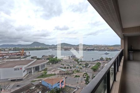 Varanda de apartamento para alugar com 2 quartos, 65m² em Ponta da Praia, Santos