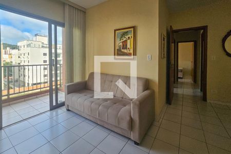 Sala de apartamento para alugar com 2 quartos, 70m² em Vila Alzira, Guarujá