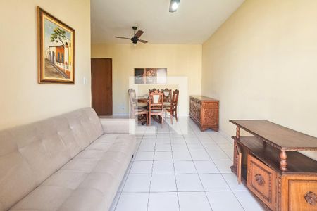 Sala de apartamento para alugar com 2 quartos, 70m² em Vila Alzira, Guarujá