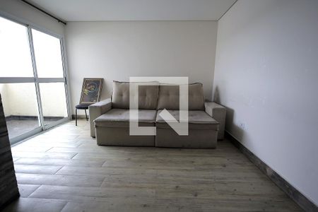 Sala de apartamento para alugar com 1 quarto, 50m² em Vila Vilma, Santo André