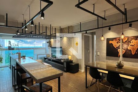 Sala de apartamento para alugar com 2 quartos, 66m² em José Menino, Santos