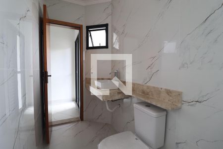 Banheiro Quarto 1 suíte de casa à venda com 4 quartos, 199m² em Vila Curuçá, Santo André