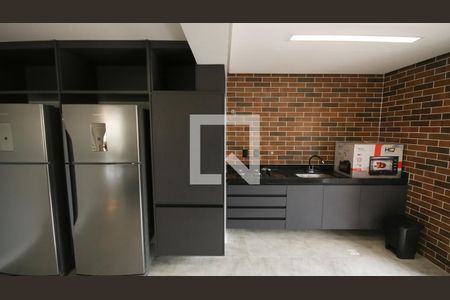 Área comum - Salão de festas de apartamento para alugar com 1 quarto, 55m² em Vila Caiçara, Praia Grande