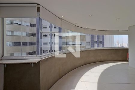 Varanda Gourmet de apartamento à venda com 3 quartos, 124m² em Vila Scarpelli, Santo André