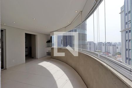 Varanda Gourmet de apartamento à venda com 3 quartos, 124m² em Vila Scarpelli, Santo André