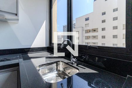 Sala/Cozinha de apartamento para alugar com 1 quarto, 45m² em Santa Cecília, São Paulo