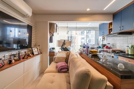 Sala/Cozinha de apartamento para alugar com 2 quartos, 49m² em Alphaville Empresarial, Barueri