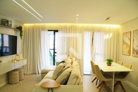 Sala e Cozinha integrada  de apartamento à venda com 2 quartos, 79m² em Vila Augusta, Guarulhos