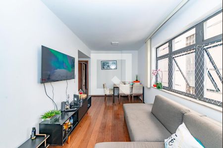 Sala de apartamento à venda com 2 quartos, 80m² em Funcionários, Belo Horizonte