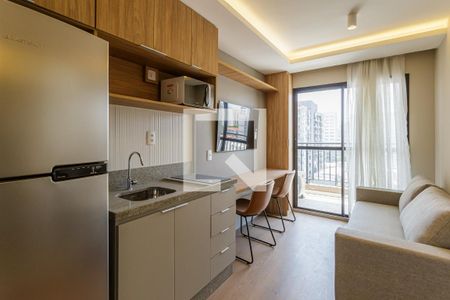 Sala de apartamento para alugar com 1 quarto, 27m² em Moema, São Paulo