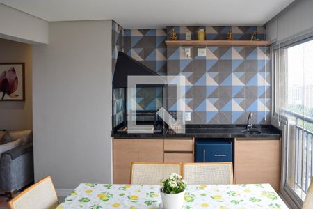 Varanda gourmet de apartamento à venda com 3 quartos, 90m² em Chácara Seis de Outubro, São Paulo