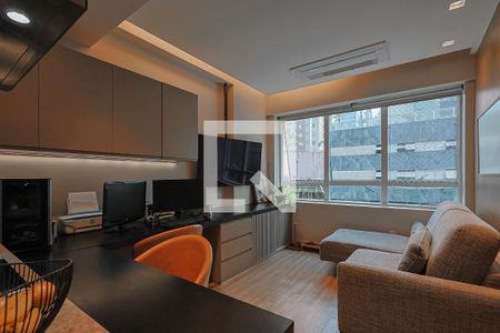 Sala de apartamento à venda com 1 quarto, 42m² em Funcionários, Belo Horizonte