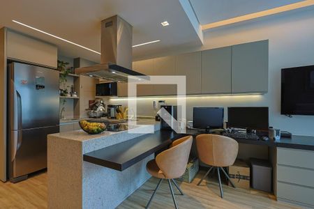 Sala de apartamento à venda com 1 quarto, 42m² em Funcionários, Belo Horizonte