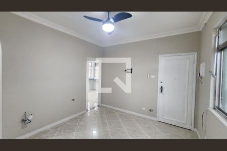 Detalhe Sala de apartamento para alugar com 3 quartos, 80m² em Macuco, Santos