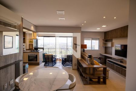 Sala de apartamento para alugar com 2 quartos, 75m² em Green Valley, Barueri