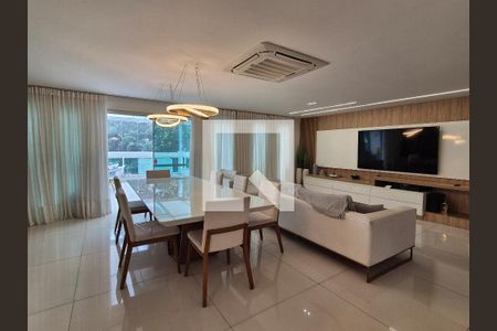 Sala  de apartamento à venda com 3 quartos, 358m² em Recreio dos Bandeirantes, Rio de Janeiro