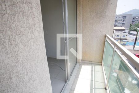 Varanda da Sala de kitnet/studio à venda com 1 quarto, 50m² em Tanque, Rio de Janeiro