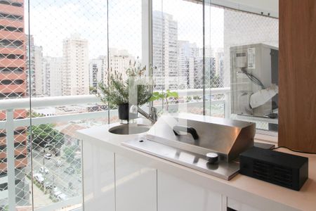 Varanda da Sala de apartamento à venda com 2 quartos, 87m² em Vila Olímpia, São Paulo