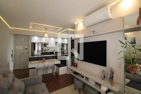 Sala / Cozinha / Área de Serviço de apartamento à venda com 2 quartos, 52m² em Jardim das Laranjeiras, São Paulo