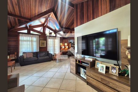 Sala  de casa de condomínio para alugar com 3 quartos, 618m² em Recreio dos Bandeirantes, Rio de Janeiro