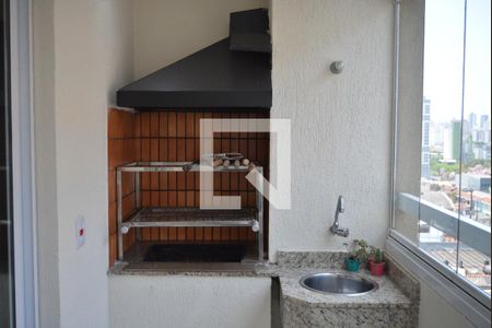 Varanda gourmet de apartamento para alugar com 3 quartos, 108m² em Campestre, Santo André