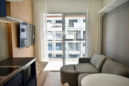 Sala/Cozinha de apartamento para alugar com 1 quarto, 37m² em Vila Clementino, São Paulo