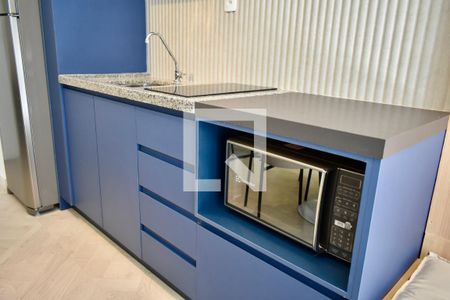 Sala/Cozinha de apartamento para alugar com 1 quarto, 37m² em Vila Clementino, São Paulo