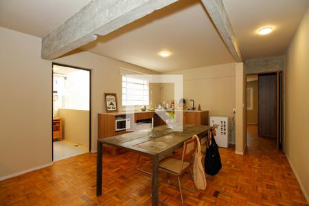 Sala e Cozinha de apartamento à venda com 1 quarto, 77m² em Pinheiros, São Paulo