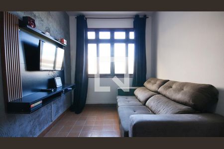 Sala de apartamento para alugar com 1 quarto, 54m² em Canto do Forte, Praia Grande