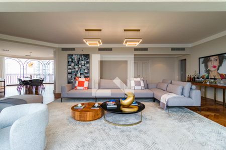 Sala de apartamento à venda com 4 quartos, 347m² em Jardim Fonte do Morumbi, São Paulo