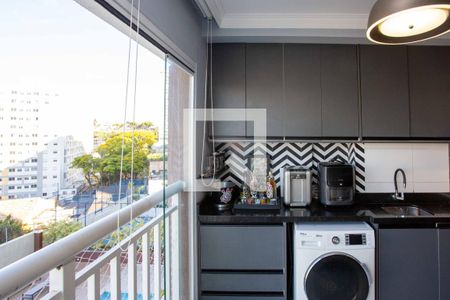 Sala/Cozinha/area de Serviço/Varanda de apartamento à venda com 1 quarto, 35m² em Centro, Diadema