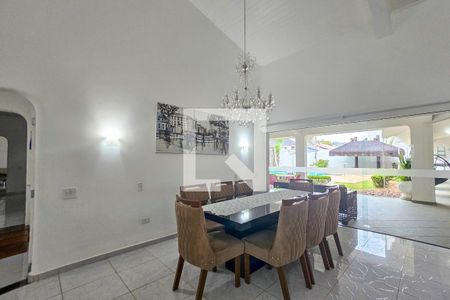 Sala de Jantar de casa de condomínio para alugar com 5 quartos, 1000m² em Jardim Acapulco, Guarujá