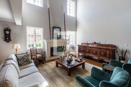 Sala  de casa de condomínio à venda com 3 quartos, 450m² em Residencial Zero (tambore), Santana de Parnaíba