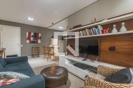 Sala de apartamento à venda com 1 quarto, 43m² em Indianópolis, São Paulo