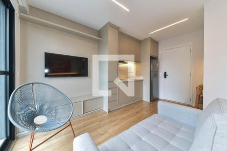 Sala de kitnet/studio para alugar com 1 quarto, 26m² em Campo Belo, São Paulo