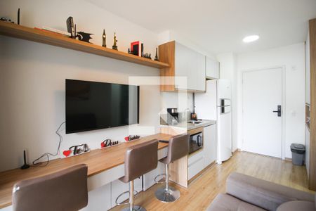 Sala de apartamento à venda com 1 quarto, 40m² em Indianópolis, São Paulo