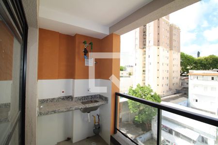 Sala / Cozinha - Varanda de apartamento para alugar com 2 quartos, 48m² em Carandiru, São Paulo